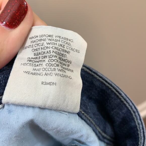 Eileen Fisher Medium Wash Low Rise Stretchy Ankle Skinny Jeans - Picture 6 of 7